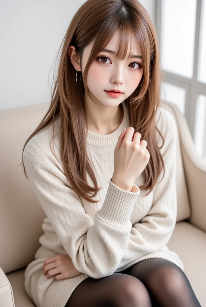 cute girl photo realistic