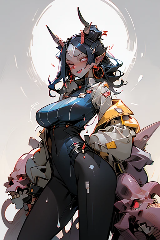 Crow with spread wings,Harpy、Golden barefoot woman(30 years old) , (Severely sunburned skin:1.7)、 (Gray Hair)、(Samurai style black and gold kimono:1.0)、(Two Swords)、Exposing shoulders, double eyelid, Lips parted,alone,(Cleavage)、Delicate and sexy(clavicle:1.3), (Shiny skin:0.8),(Tabletop:1.4),(highest quality:1.4),Glossy Red Lips, Perfect Abs, Wet(Sweaty)、Low angle, (Angle from below), Skin with attention to detail, Skin pores,(Katsushika Hokusai-style light background:1.5)