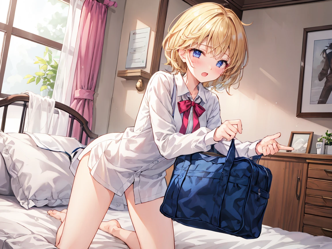 Panties are falling to the floor、White cotton panties、Panties alone、used underwear、Crotch stain、Discarded underwear、Landscape only、Panties alone、There is no one、Laundry basket、Striptease