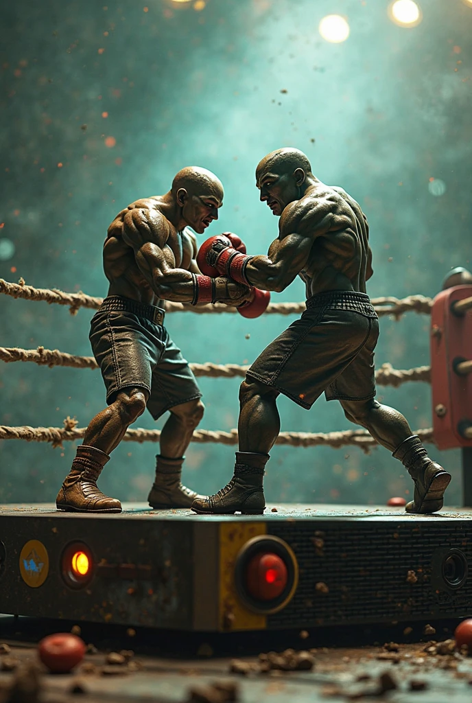 Highest quality,Super detailed,Realistic,photograph,Studio Lighting,Vibrant colors,Sharp focus,Physically Based Rendering,Bokeh,Boxing Ring,Energetic Background,Thick and durable boxing gloves,Powerful punch,Agile Movement,Strong and fit physique,Sweat dripping,Shining muscles,Perseverance and determination,Major impact,Fast-paced action,Ringside audience,An exciting atmosphere,Intensive training regime,Perseverance and dedication,Professional athletes,Competitive,Winning Mindset,Fierce competition,Boxing match,Excited state,Gritty Determination,Precision and Technology,Graceful Footwork,Boxing coach instruction,Cornerman Support,Boxing career,Boxing Championship,Title Belt,Dream of becoming a boxing champion,Boxing Legacy