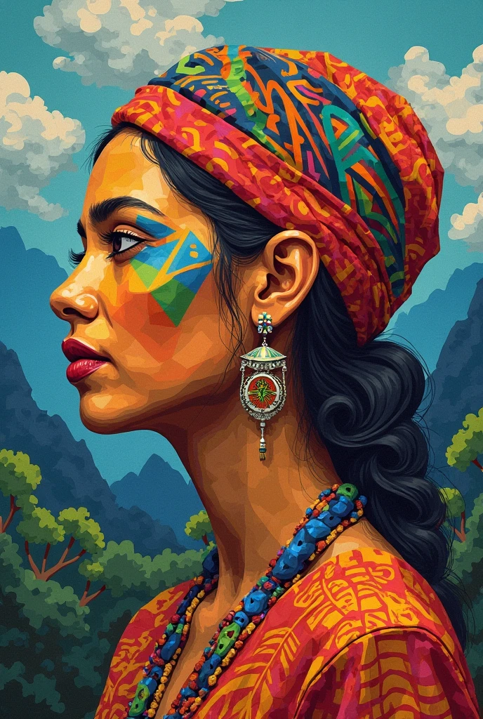 masterpiece,Mexico-inspired illustrations,Vector Flat,Vector art,Dustin Nguyen Style,Layered texture