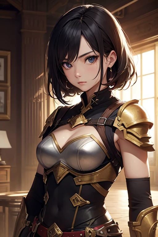 absurdres,highres,ultra detailed, (1girl:1.3),(colorful hair),A stern expression,Dorsal head,sexy,NSFW,A evil smile,Eyes disdainful,BREAK ,(Design an image featuring beautiful calligraphy,with expressive lettering, elegant flourishes, and a sense of craftsmanship and skill),(Tarot Style),dark theme,(hair slicked back), Tarot Card,tarot, shoulder armor,golden armor,medieval, full armor,exposed,Exposure,
Realistic, (masterpiece:1,2), best quality, masterpiece, highres, original, extremely detailed wallpaper, perfect lighting,(extremely detailed CG:1.2), drawing, paintbrush,