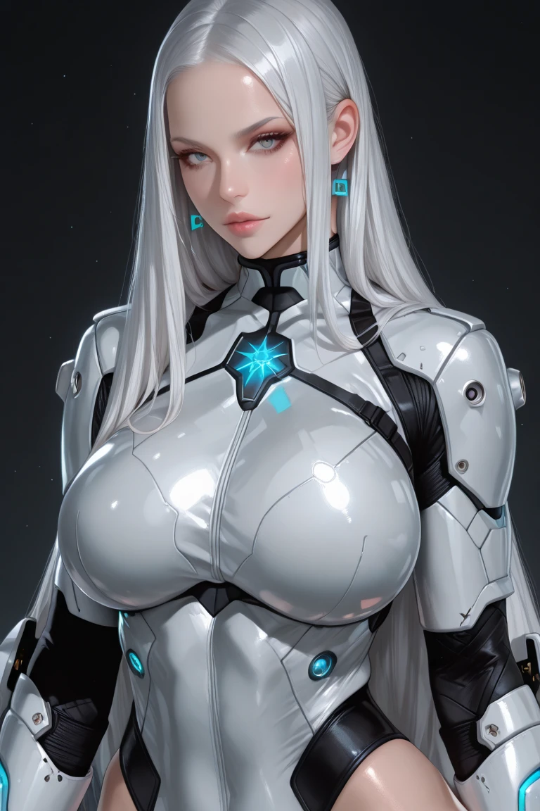 olpntng style, Portrait painting of a cybernetic white werewolf with power armor, ultra realistic, concept art, intricate details, eerie, highly detailed, photorealistic, octane render, 8k, unreal engine. art by artgerm and greg rutkowski and alphonse mucha, oil painting, heavy strokes, paint dripping