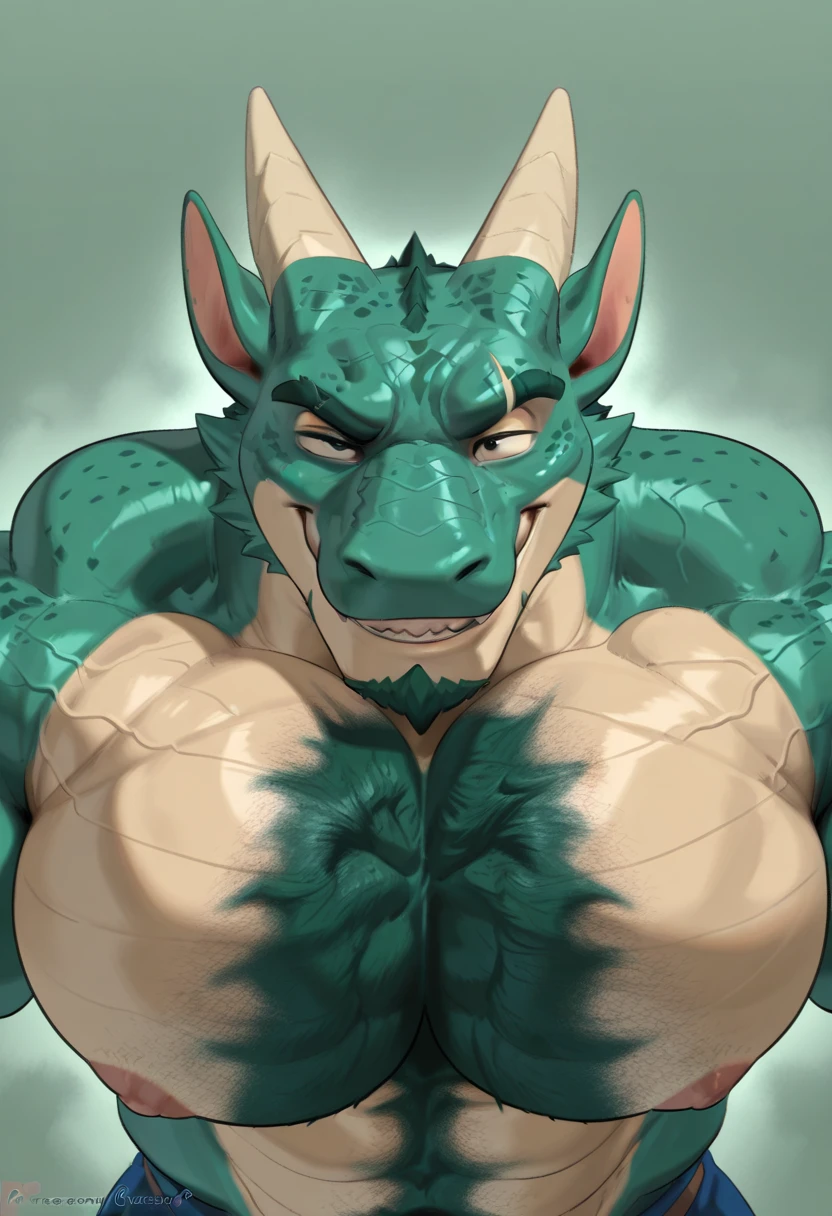 e621 explicit content (by adios, by grandall, by null-ghost), anthro, kemono, (fully naked:1.7), (detailed scales), muscular, huge body, (scalie), (erection:1.5), squatting, legs spread, (hands behind head), (witch doctor(terraria)), (barely visible anus), (tight anus), (balls:1.3), pink penis, (full body), ridged penis, (simple background), front view,, (tail), (nude:1.7), posing, (dot pupils:1.5),