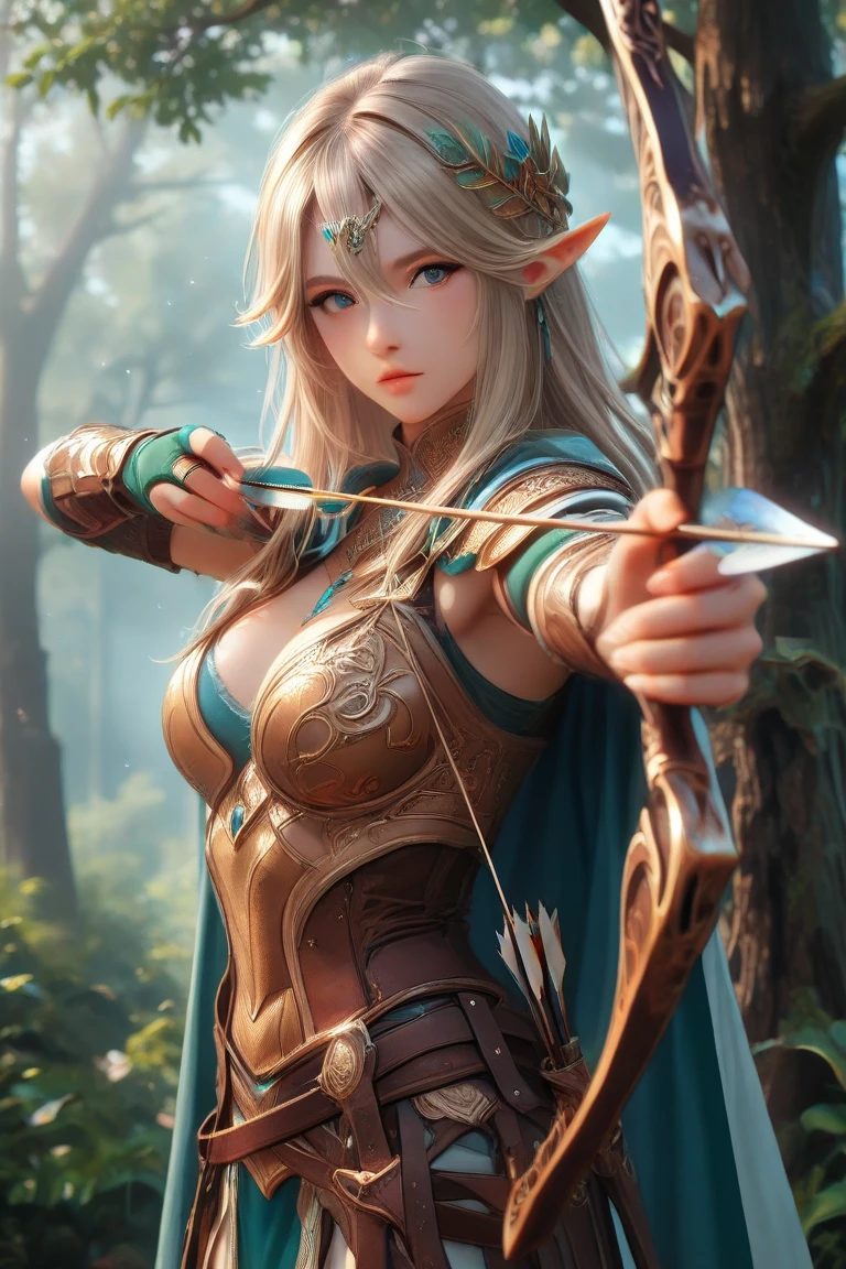 Magical lightly clad archer