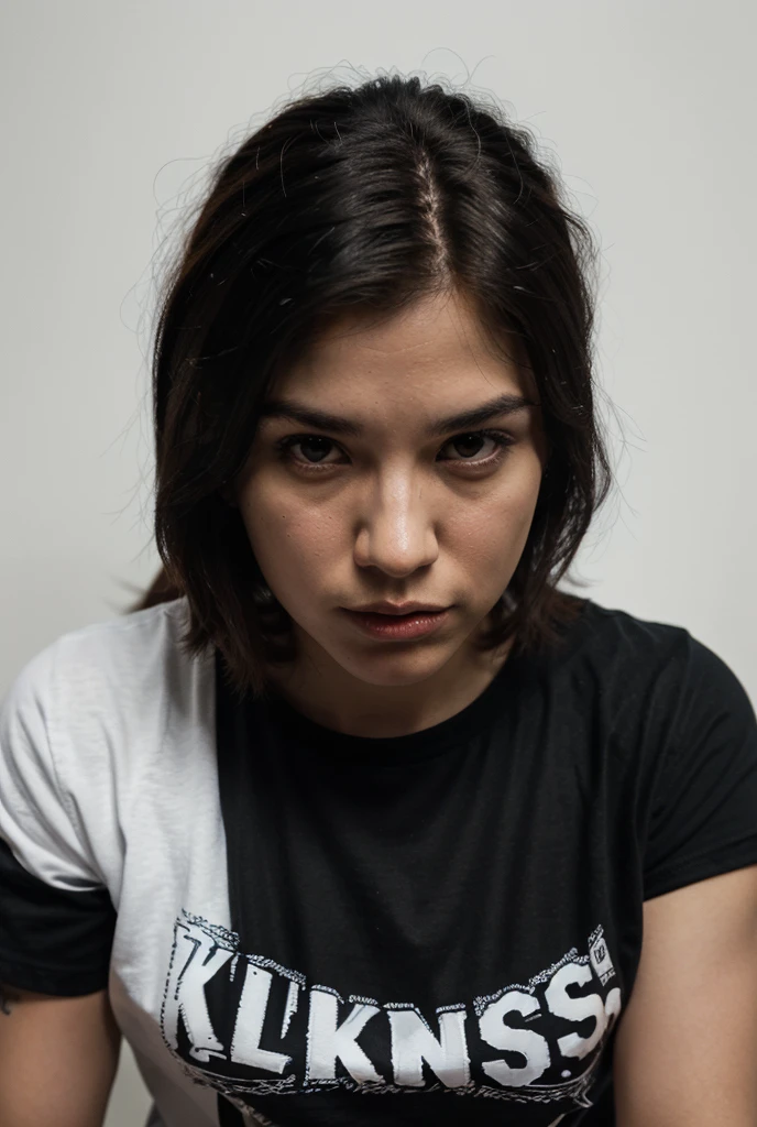 score_9,score_8_up,realistic,1girl,solo,tshirt,jeans,<lora:Blow_a_kiss_v2:1>,kissinglips,puckered kiss,