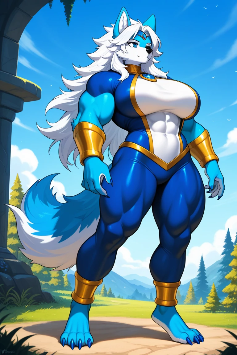 Solo, Anthro, male (((solgaleo, lion, blue sclera, muscular, big pecs, abs, yellow nipples, white fur, black body, black nose, multicolored body, multicolored fur, multicolored mane, white mane, mane, grey pecs, black chest, black abdomen, white arms, white legs, 5 fingers, tail, white tail, yellow tipped tail, markings, orange tipped mane, orange speedo, big bulge))) standing, pokemorph, biped ((focus grey abdomen, focus solgaleo, focus grey chest)) full body, perfect anatomy, by darkgem, by mystikfox61, by glitter trap boy
