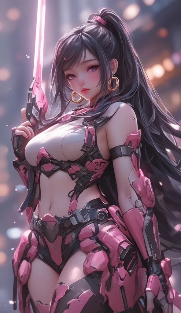 ((Best quality)), ((masterpiece)), (detailed:1.4), 3D, an image of a beautiful cyberpunk female,HDR (High Dynamic Range),Ray Tracing,NVIDIA RTX,Super-Resolution,Unreal 5,Subsurface scattering,PBR Texturing,Post-processing,Anisotropic Filtering,Depth-of-field,Maximum clarity and sharpness,Multi-layered textures,Albeo and Specular maps,Surface shading,Accurate simulation of light-material interaction,Perfect proportions,Octane Render,Two-tone lighting,Wide aperture,Low ISO,White balance,Rule of thirds,8K RAW,wet panties,Take the floral panties,white panties,can saw a trace on my underwear vagina,Pink floral panties, panties is very wet,The panties are so sheer you can see the pussy,(idle),Spread legs,tattoo between legs,((The pussy is shiny)),Both hands were tied,mons pubis,The labia majora are very large,underwear was soaked with water.