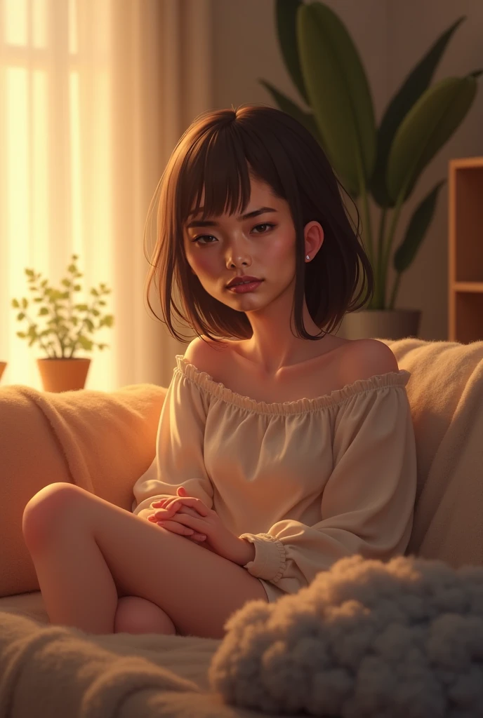 ((Best Quality, 8K, Masterpiece: 1.3)), Pretty, young woman, smooth skin, big breast