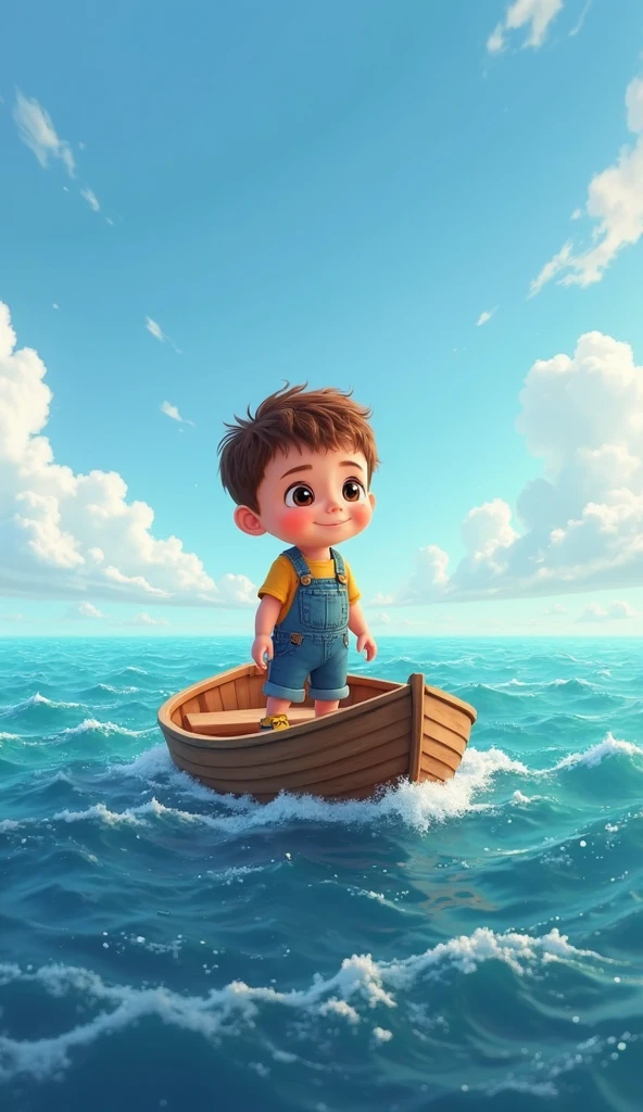 Pip um menino de 6 anos ficou maravilhado com tudo o que viu na ilha misteriosa.