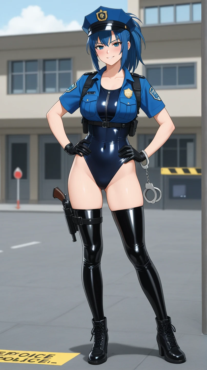 menina bonita chinesa,standing on her feet,Incline-se para a frente com o peito firmemente contra as pernas,unparalleled beauty,Shiny rubber pants,oversized buttocks,round buttocks,beautiful buttocks,upturned buttocks,Single hairstyle ponytail,cabelos pretos,pernas delgadas,salto alto,Gentle and shy face,laughing from the heart,耳Nipple Ring,colar,Correntes,Behind the perspective