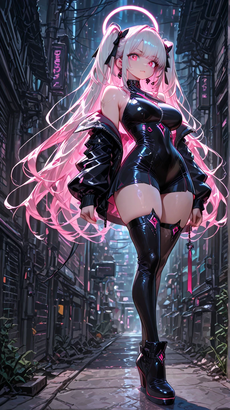 Beautiful Alluring cybergoth Female bunny hybrid scarlett johansson, bare skin, Athletic Well Toned Body, neon colored fluffy fur long bunny ears, neon colored white fur gloves and high boots, amazing chrome mechanical parts, Barely Clothed, cybergoth Theme, cyberpunk theme, dancing inside a club, Beautiful D&D Character Portrait, Beautiful Face, Ominous, Dark Fantasy, Fiverr Dnd Character, Octane Render, Digital Art, Extreme Detail, 4k, Ultra Hd, Polished, Beautiful, Hyperdetailed, Intricate, Elaborate, Meticulous, Photorealistic, Sharp Focus, Wlop, Character Design, Unreal Engine, 3d Rendered, Volumetric Lighting, Reflections, Glossy, Digital Illustration, Sensual Pose, Suggestive Pose, Full Body Shot, squatting, naked, visible , puffy , 💖❤💕💋❣