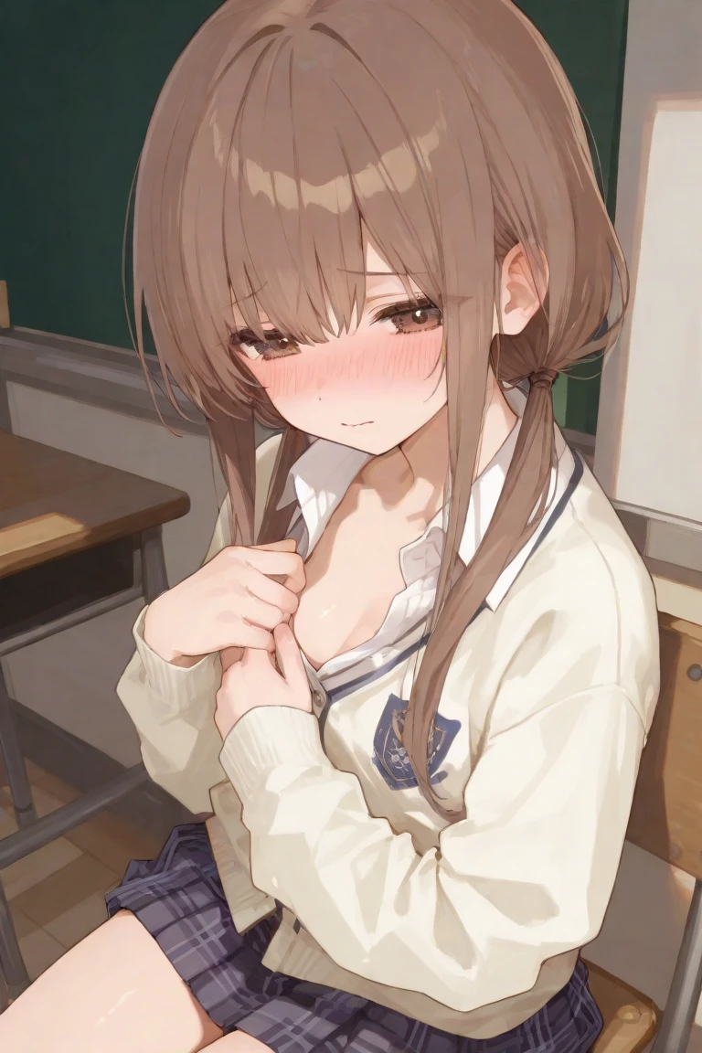 Small nipples、Depiction of cowgirl sex、Embarrassed face、Beautiful cracked、The cock is inserted into the pussy