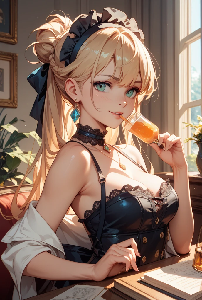 Top Quality, Masterpiece, Ultra High Resolution, (Realism: 1.4), Raw Photo, 1 MILF, 1 MILF, (Top Quality, High Resolution, 4K, Detailed Lighting, Shaders, Perfect Anatomy, Perfect Proportions), Eye of the Beholder, (Masterpiece, Top Quality) (Top Quality, 4K, 8K, High Resolution, Masterpiece: 1.2), Extremely Detailed, (Realistic, Realistic, Realism: 1.37), (Masterpiece: 1.3, Top Quality, Ultra High Resolution, Ultra Detailed), (Realistic, Realism: 1.4), (Top Quality: 1.2), Perfect Eyes, Perfect Face, Perfect Lighting, (Top Quality, 4K, 8K, High Resolution, Masterpiece: 1.2), Extremely Detailed, (Realistic, Photorealistic, Photorealistic: 1.37), (Top Quality, 4K, 8K, High Resolution, Masterpiece: 1.5), Extremely Detailed, (Realistic, Photorealistic, Photorealistic: 1.5),
Masterpiece, Top Quality, Ultra Detailed, Top Quality, High Resolution, 32K CG, very delicate and beautiful, illustration, high resolution, sharp focus, front lighting, glow, one girl, solo, smiling, very beautiful and detailed anime face, very detailed game CG character eyes, ((masterpiece)), ((best quality)), (super detailed), ((cute)), cute, ((very detailed)), 4K, (8K), best quality,
best quality, best picture quality, 8K, 4K, masterpiece, super detailed, beautiful, super high quality, best quality, high resolution, super detailed, game CG, dutch angle, beautiful narrow eyes, visual art, five fingers, perfect hands, beautiful girl, city, one girl, 16 years old, knotted blouse, open blouse, cleavage, black bra under blouse, (miniskirt: 1.5), choker, (smirking: 1.2), blonde hair, long hair, earrings, middle chest, seductive smile, (orgasm: 1.3), (bukkake: 1.3), (eating soft serve ice cream)