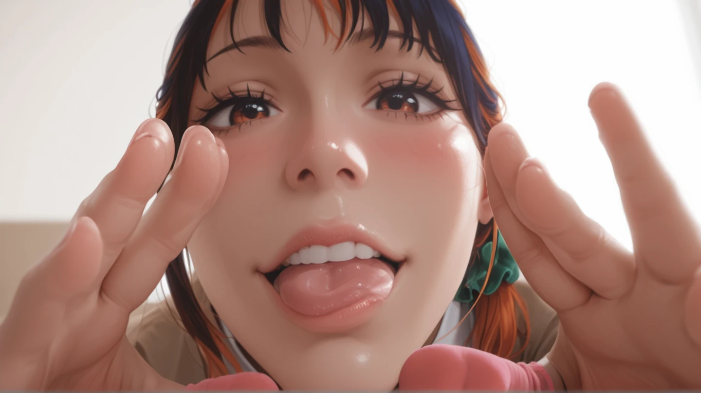 classroom,Asian Beauty,high school girl,Black Hair,Blowjob,Cum in mouth,overflow from mouth,Surprise