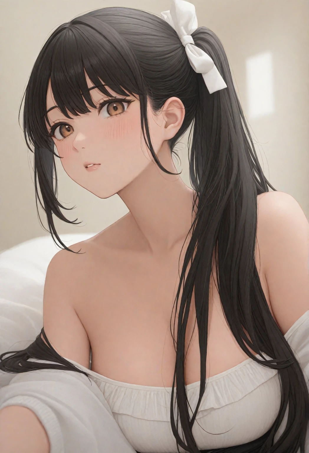 best quality, masterpiece, highly detailed,1girl, Boa Hancock, , (masterpiece:1.5), Detailed Photo, Smiling, Sexy, (8K, Best Quality: 1.4), (1girl), Beautiful Face, (anime realistic Face), (Black Hair, long Hair: 1.3), Beautiful Hairstyle, Realistic eyes, beautiful detail eyes, (white skin), beautiful skin, absurd, attractive, ultra high resolution, ultra realistic, high definition, golden ratio, (sexually aroused:1.5), Pinkish white skin, cool white light, sexy pose, Beautiful , white background, pink soft white light, Wear a black bodycon dress, (drunk:1.6), (bukkake:1.8)