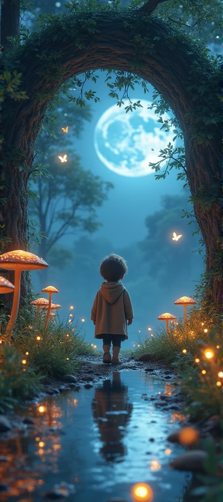 A young black boy whith a scar shaped as a star on his forehead In a witch world