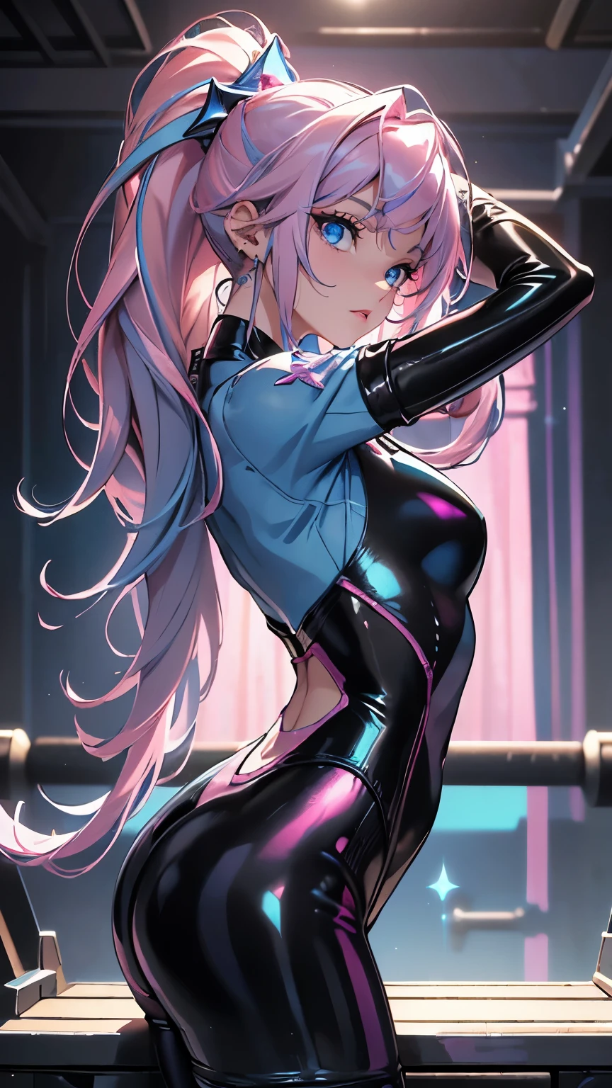 jinx, wearing extreme thin wet unzip shirt, breast expose, changing room, taking selfie, show off, tongue out, bath tube, undressing, bend down, oily body detail, after extreme  , clothes_lift, collarbone, virgin, yandere, bare shoulder, bitch tattoo, glowing eternal pupil, ultra sharp, choker, messy hair, long bang, exhausted body, madness posture, ((poster))