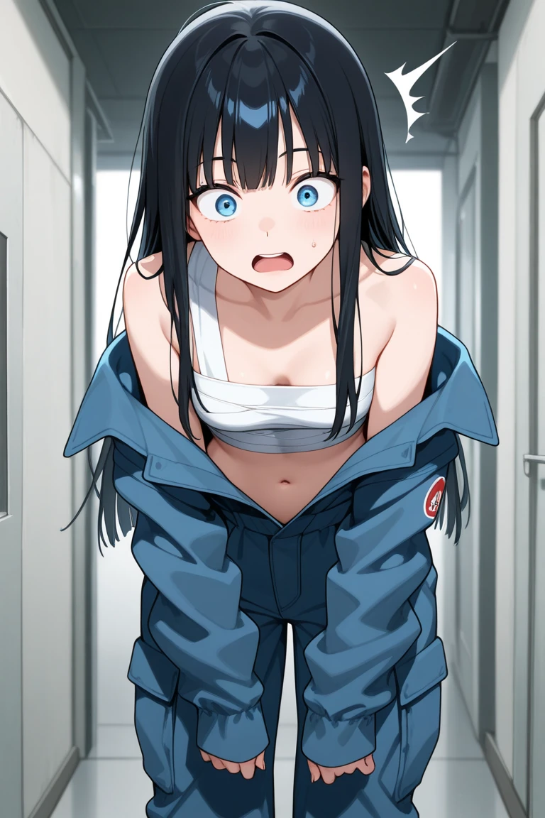 (masterpiece), (best quality), (ultra-detailed), very aesthetic, illustration, perfect composition, intricate details, absurdres, detailed face, (intricate), 1girl, aris (blue archive), blue archive, blue eyes, (artist official art:1.5), (realistic face), (narrowed eyes), angry, tongue out,(cowboy shot), torn dress, (thigh), perfect face, 4k, extremely detailed anime illustration,, enhanced details,cowboy shot,perfect anatomy,smooth skin, (gray background), cristal clear eyes, beautiful face,(anime style:1.5), (highres),
