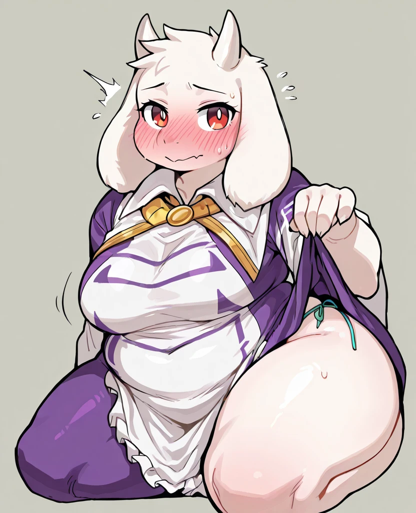a thicc curvy shadow wizard wearing a purple robe and has nice thick thighs, female, sexy, fit, skinny, bent over from behind, wearing thigh high black stockings