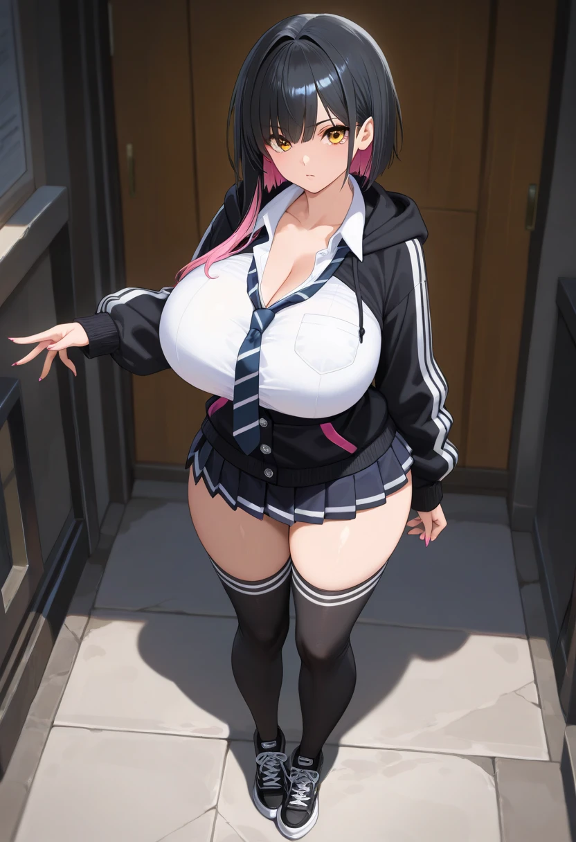 giant breasts, short shorts, in braciel.