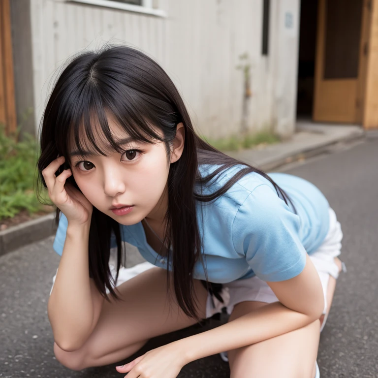 Porn Image、Korean high school girl abandoned in garbage house、Semen is poured on、Tattered、It is dirty、Miserable、defeat、despair、Sperm overflowing from the genitals