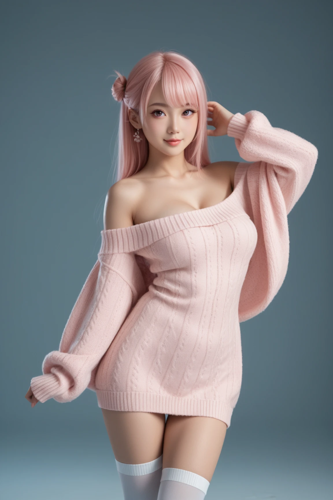 ultra detailed, beauty, cute, intense blush, female, body complete, hair texture, perfect anatomy, perfect hips, perfect legs, anime, high quality