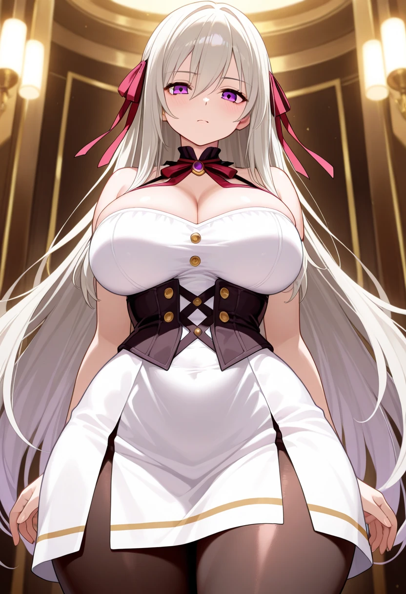 Anime characters (big) White apron, Azure Line Style, Fleet Series Style, Pixiv 3DCG, Ahegao, Kshat Garland, Anime Moe Art Style, From the Azure Root video game, Biomechanics Boobs, Highest ranking on Pixiv, Highest quality, 8k hd, Thigh Gap