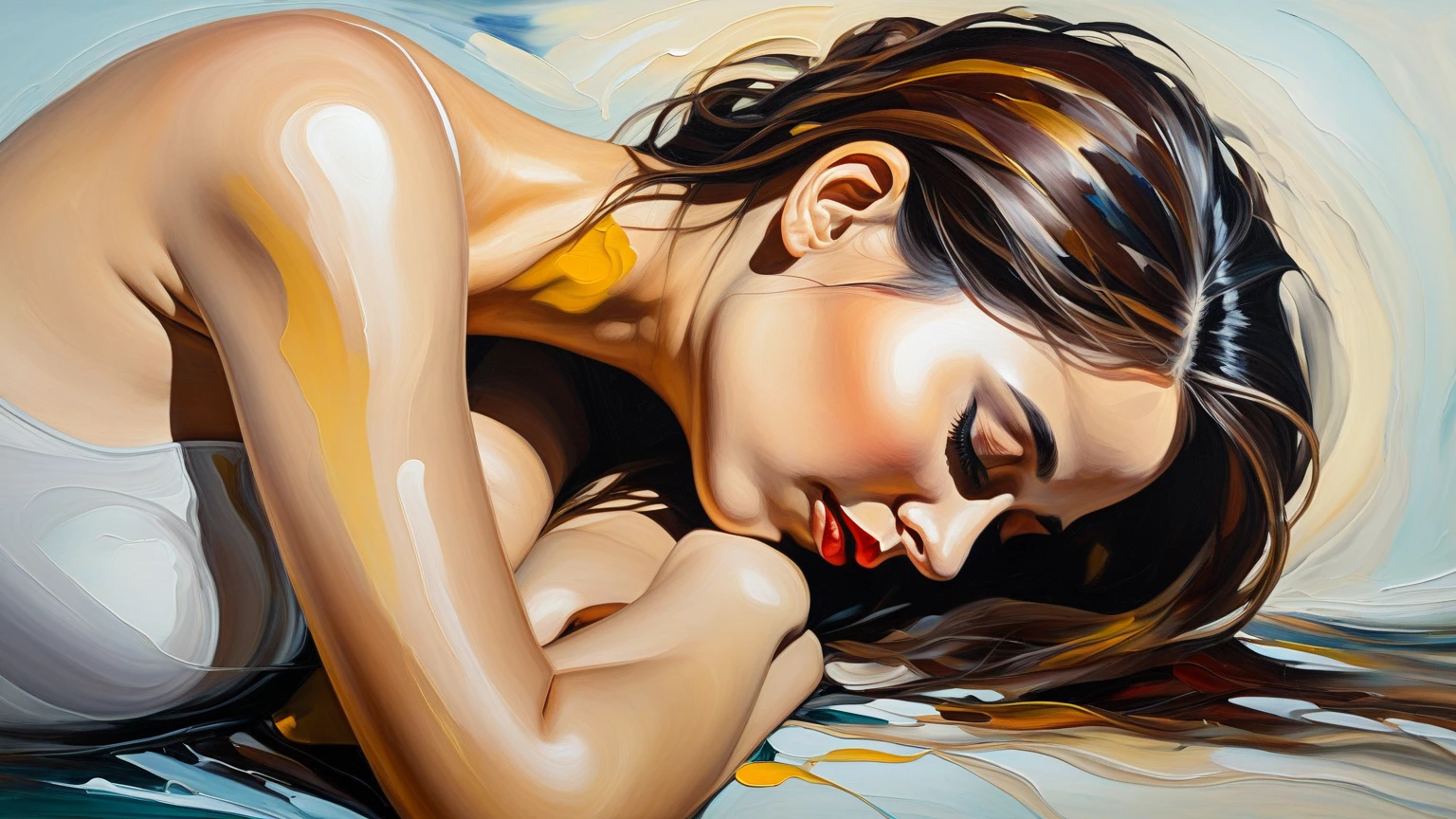 ((Best quality)), ((Masterpiece)), (Detailed), visage parfait,femmes ,
Ebony skin, cheveux noir profond, Yeaux rouge écarlate, se tient en position sex doggy,tenues de nuits sexy, de très très très très be gross, des fesses très très très gros,