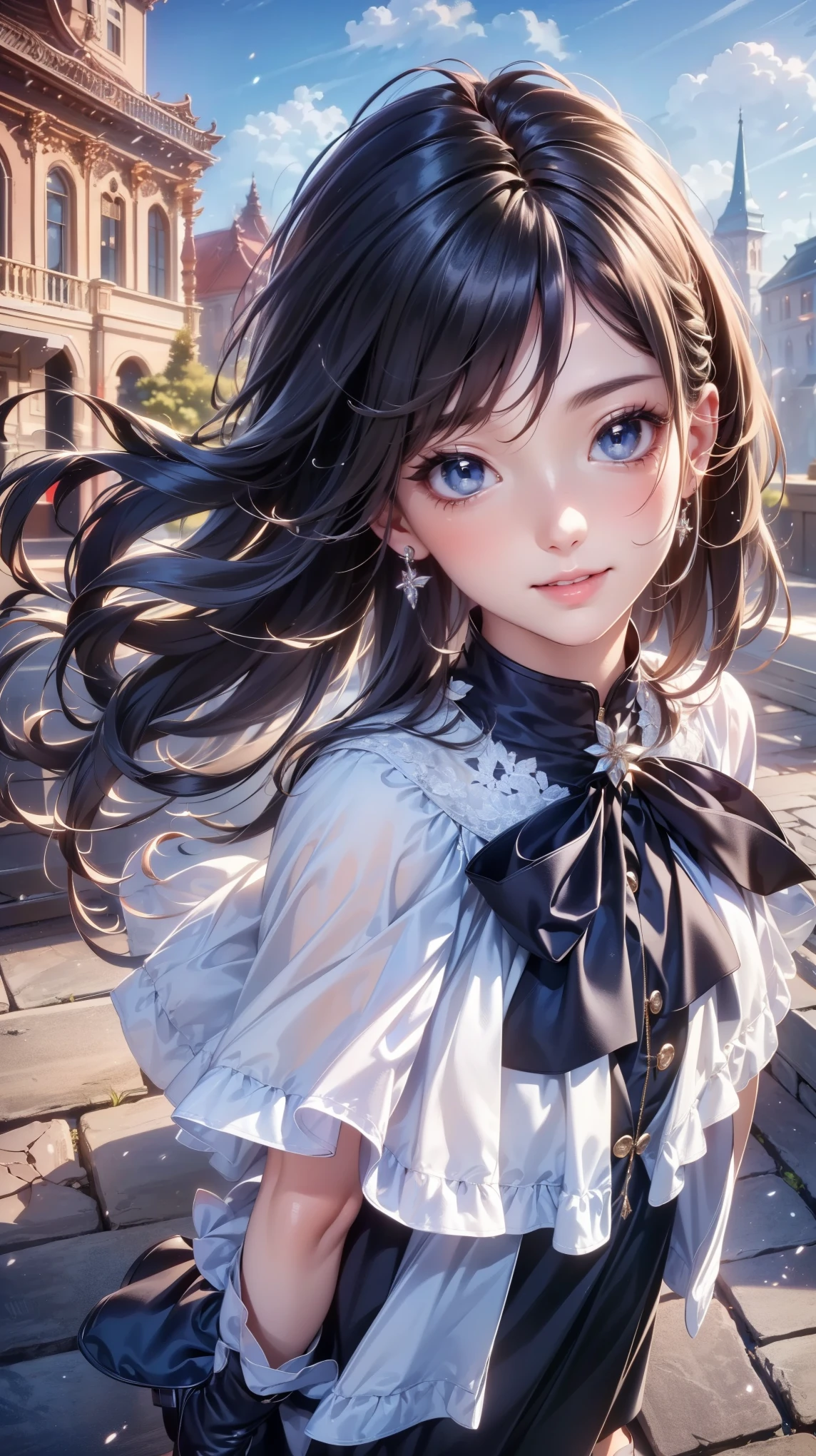 8K, 4K, Highest quality, High resolution: 1.2), (amazing, Realistic, Photorealistic: 1.4), 1 female, Older sister's mood、Beautiful Face, she has a bright smile、Shining Lippin' Eyes, Beholder, Fair skin, White skin: 1.5), Beautiful Skin, big, big, Blonde、headband bangs, , young, s asack view、big ass、Huge breasts、H Cup、Underhair、Rear View、Exposed nipples、T-back that digs into your ass、Wearing white thongs、Accentuate your butt、White color thong、Cute Long Hairstyles、Wear high heel boots、A woman standing in front of a giant robot、There'A giant robot stands in the background.、You will have a female partner robot by your side..、she'In the hangar、Wear arm covers、No clothes、Just underwear、nude、Has an assault rifle、Hold an assault rifle