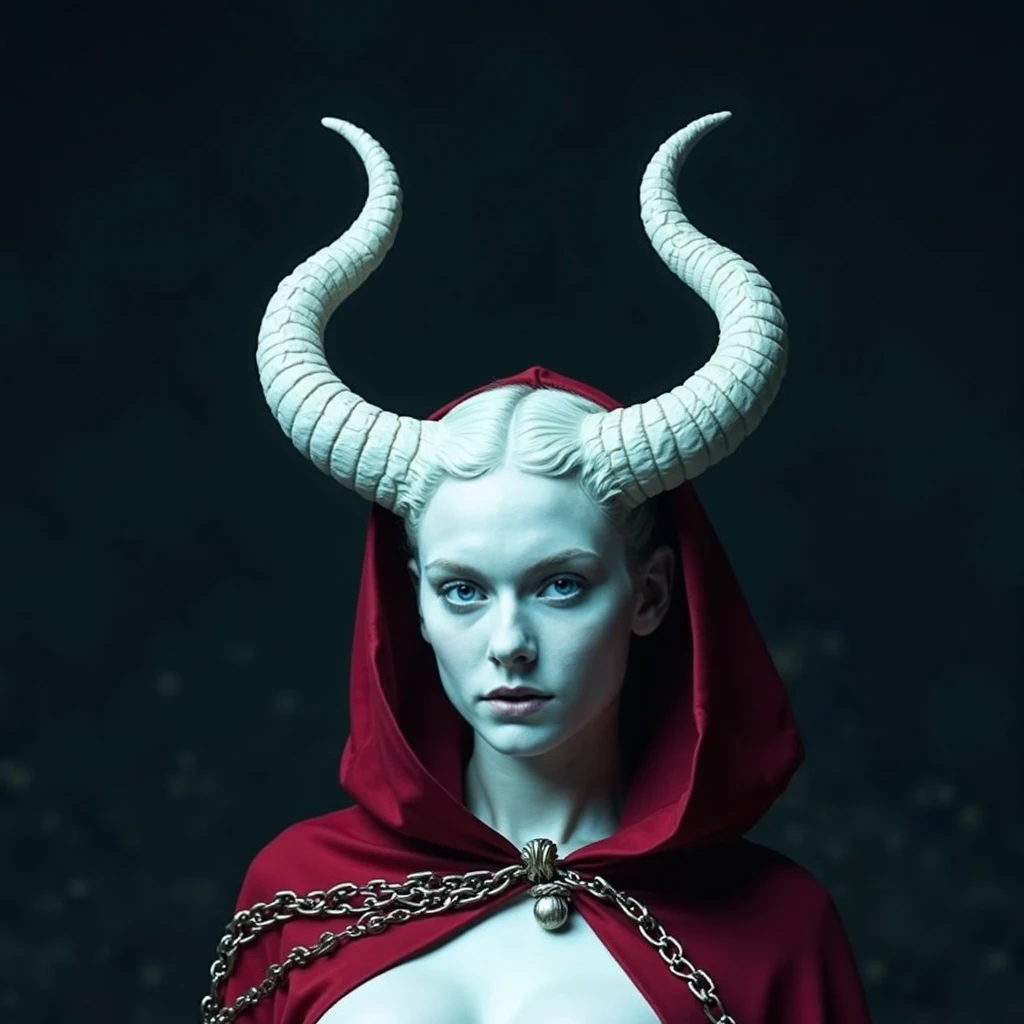 <lora:SDXL_cinematic_Sa_May:0.8> cinematic <lora:pale_demon:1.0:lbw=MIDD> (full body lithe, very pale detailed skin demon woman fairy, horns:1.2), (smooth red crystal symmetrical demon horns, short bob hair, detailed blushing albino skin:1.35), (wearing detailed elegant ancient embroidered ceremonial robes, pendant:1.2), (large round detailed white eyes, long eyelashes:1.22), (ruby earrings, extravagant jewelry:1.1), (eye highlights:1.1),
BREAK (in an abandoned palace ruin:1.2), [freckles : blush:0.5], intricate detail, (eye highlights:1.1), (sharp focus:1.2), portrait by [jean delville : gustave dore : iris van herpen : marco mazzoni: H. R. Giger:0.25]