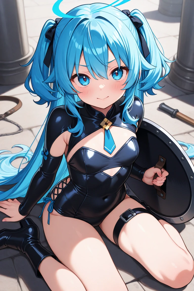 full body,masterpiece, high details, high quality, best quality, anatomically correct, masterpiece, textured skin, super detail,ultra-detailed, best quality, extremely detailed, 8k, high res, realistic, 1girl, 16yo,BREAK,beautiful girl, (half closed eyes),(narrowed eyes:1.2),(open mouth), (blush:1.2),BREAK,(armor,navel exposed:1.8),blue beautiful eyes, (blue medium bob hair,asymmetrical parted bangs:1.6),BREAK,(voluptuous bust:1.5),(Gaunt , thin waist:1.3),BREAK,(arms up, wrist shackles, raise knees:1.5),(captive:1.4),(be hanged by a chain:1.5),(white background:1.5),