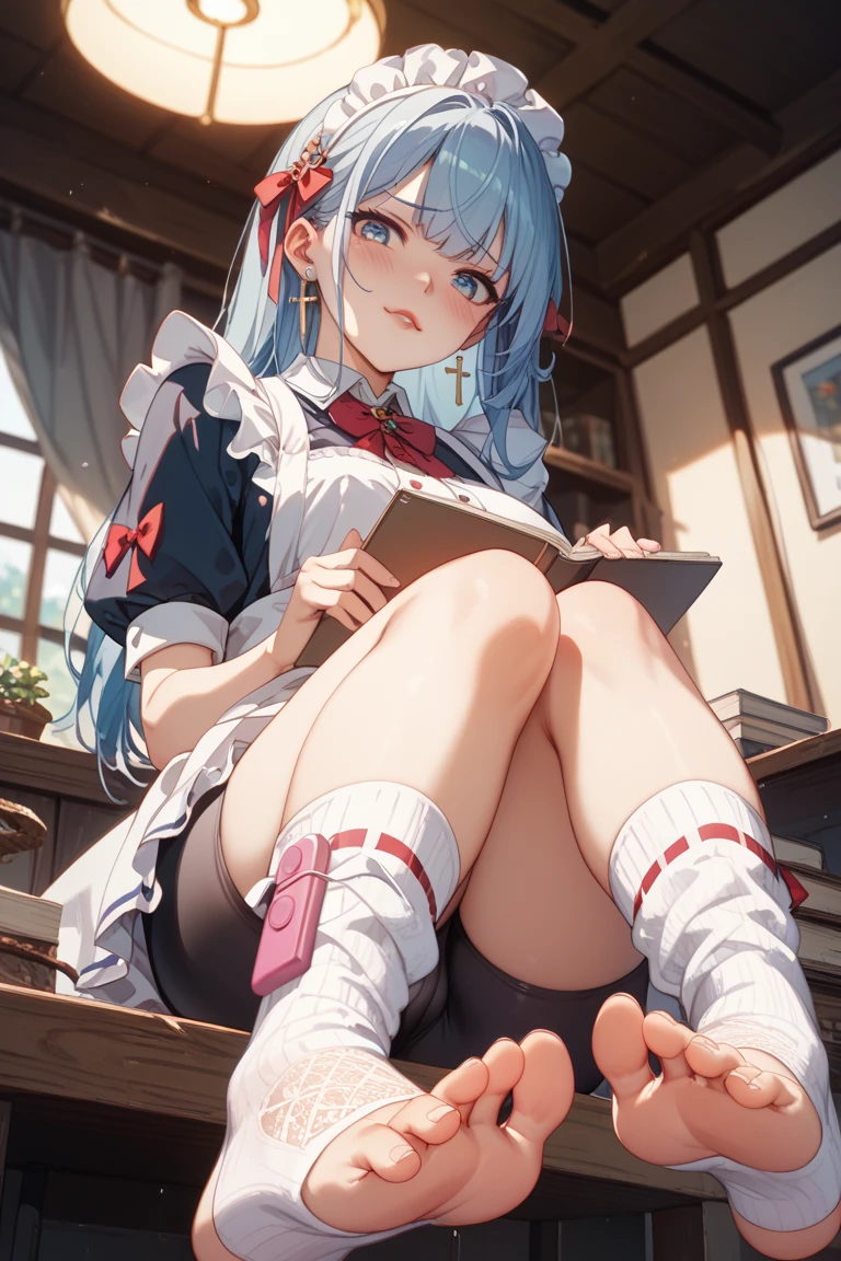 score_7_up,score_8_up,score_9,japanese girl,smile,one leg standing,grab one leg,sketchbook