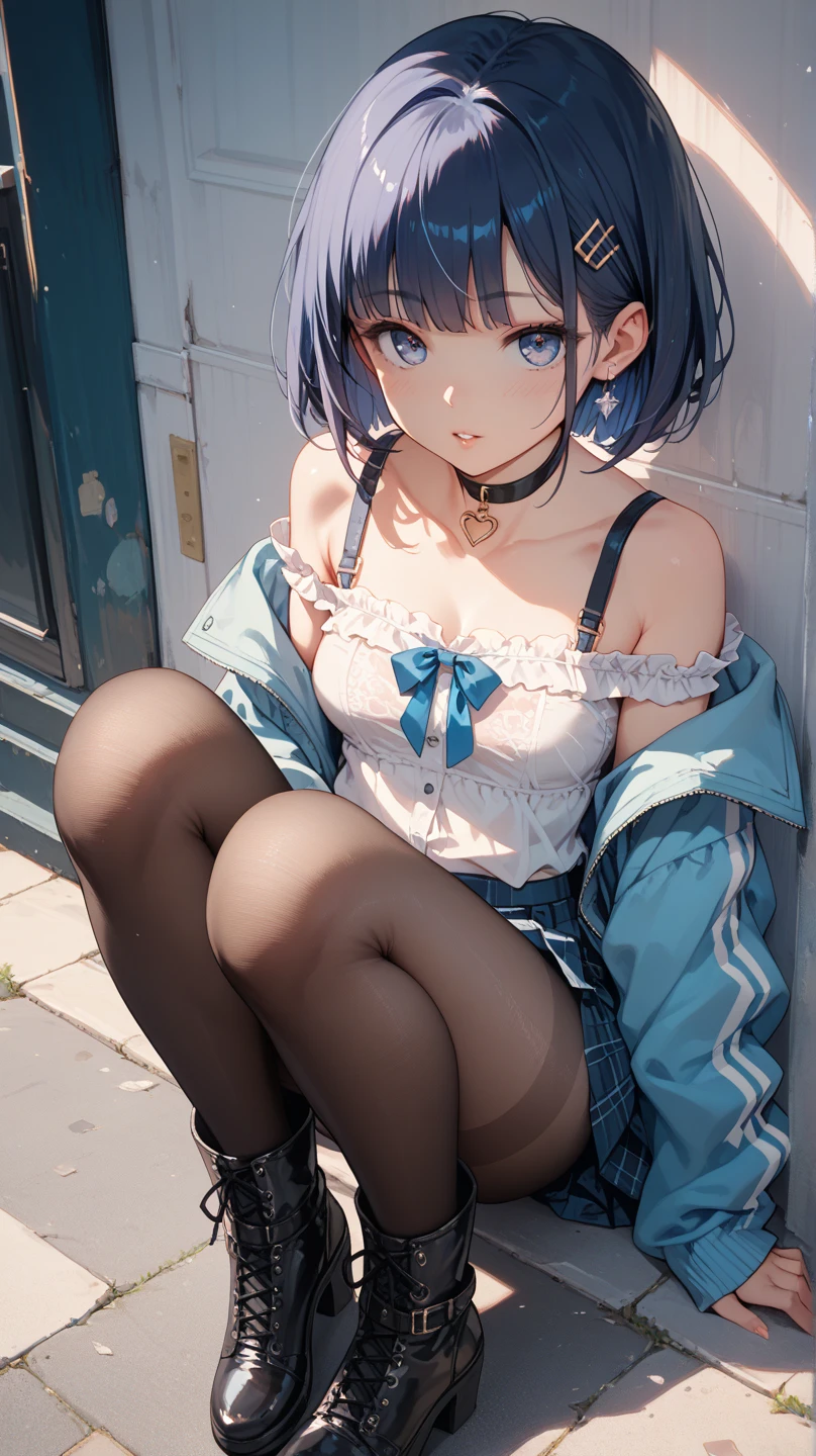 (2D), Top image quality、masutepiece、4K、8K、Rem of Rezero、short-hair、blue hairs、Bangs hide one eye、plein air, Crawling, female dog, Scared, CA, Tears, Dog leash, tongue, blush, A lot of white liquid is dirty, Black stockings, high-heels, , Messy, very Bigger breasts、cleavage, Peeling the front、condoms, Tattered wind, trench coat, No Underwear、No bra、Sputtering, squatting and opening legs、M-shaped legs、spill a lot of white liquid