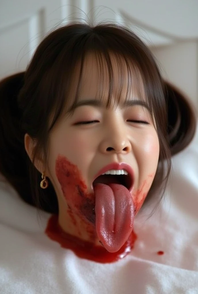 ((Nighttime sexual life)),(Highest quality,8k,RAW Photos,Realistic,High resolution:1.2),(Hot curvy Japanese mother)(Extremely large breasts bigger than a face),((Not wearing any underwear)),((Very small size T-shirt)),Sweat pants,((Seeing a pornographic magazine for the first time makes me extremely aroused)),((Erotically embarrassing)),(((Erotically Embarrassed))),upper body facing front ,(Tight fit),(((Erotically masturbating:1.35))),,Close-up of extremely huge breasts bigger than face,Long Hair,(Looking lasciviously), (((I feel sexually stimulated by fantasies of being violently assaulted.:1.5)))