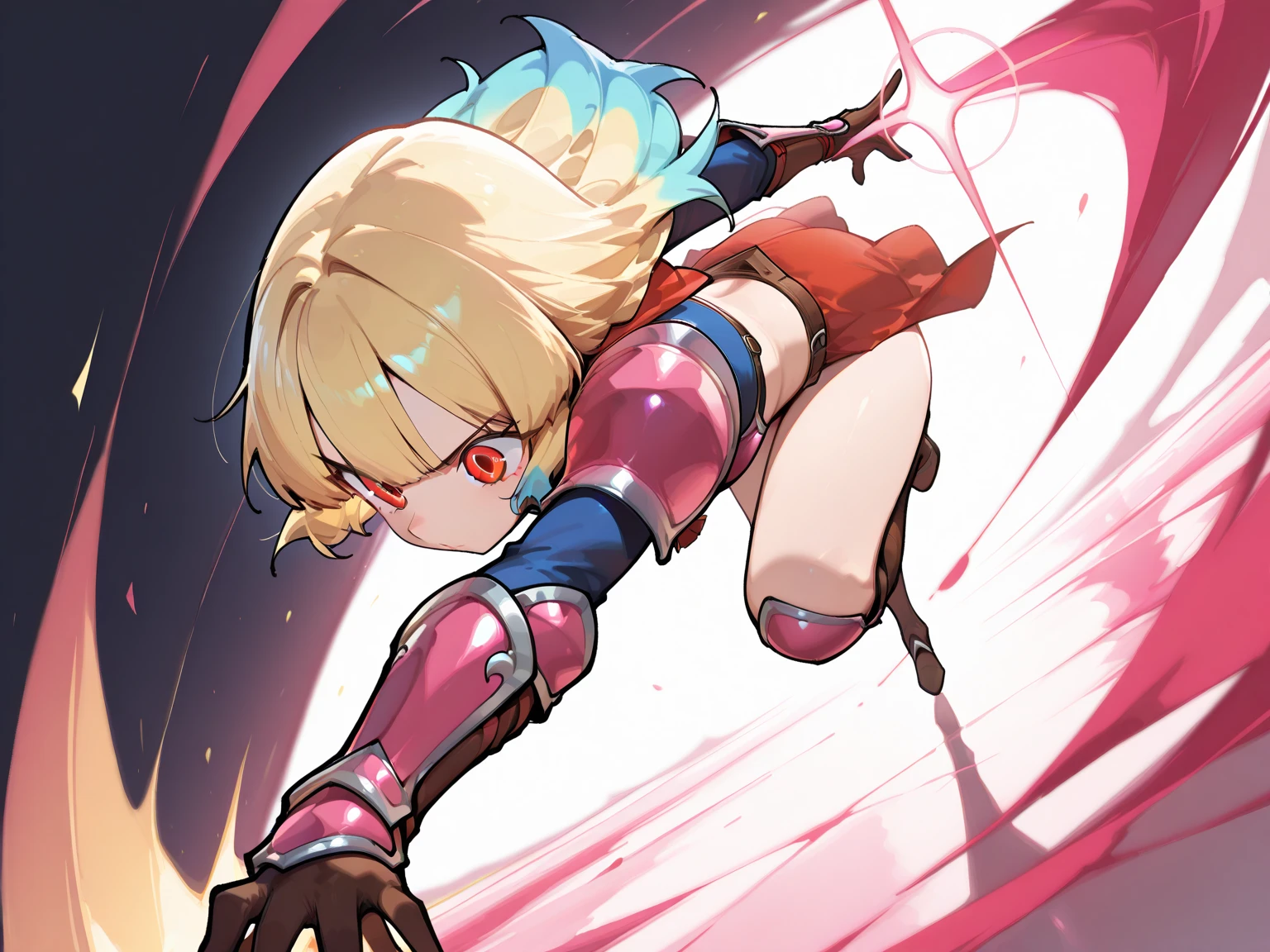 kawaii,chibi,adorable, from behind, (masterpiece, best_quality, ultra-detailed, immaculate:1.3), epic, illustration, 1girl, portrait, gloating amazon ranger, (muscular:1.3), sexy fur armor, fur pauldrons, , deep blonde hair, low-braided long hair,Butterfly Braids, villain pose, with a pet Hawk, , abstract background, in an Hawaiian alchemy laboratory, bombshell hair, brown hair, side braid,Brushed Out Curls, head tilt<lyco:EnvyCuteMix12:1>