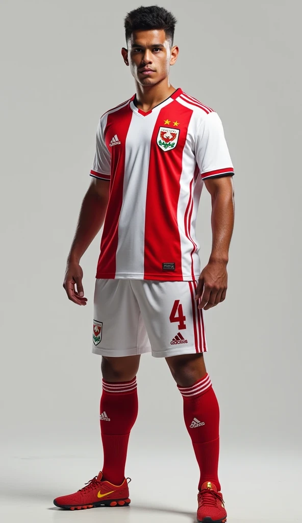 Create a complete River Plate uniform with the colors White and Wine, complete with Wine pants and White socks