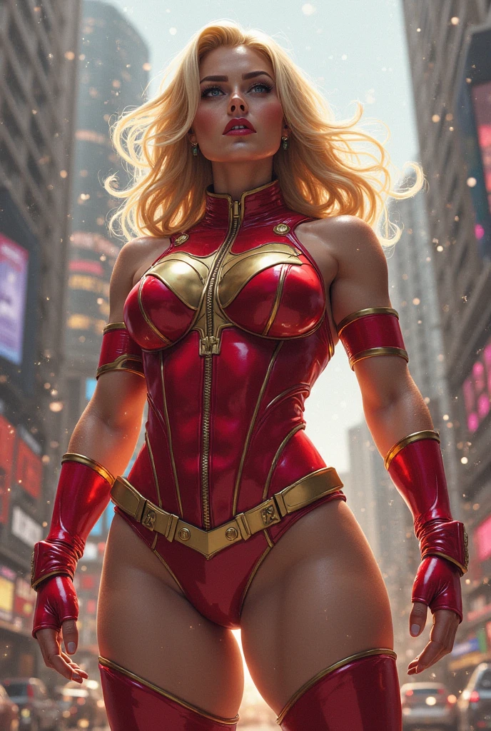 Beutiful super girl with half dress from side