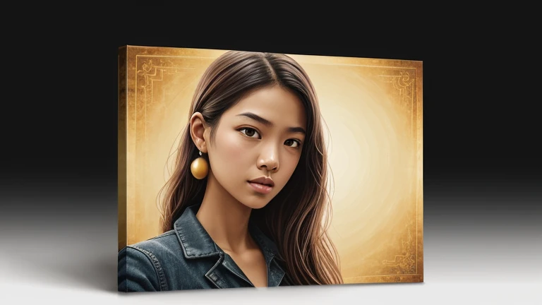 A full body of a naked 19-year-old asian woman with short blonde hair. Her dark brown eyes are fixed on the camera, conveying serenity and spiritual wisdom. the soft light highlights her calm and mysterious aura. She has dark skin, which seems to exude a natural glow. Her hair is short, with a cut that highlights her confident and spiritual expression. The strands are the color of ebony, with some natural highlights that shine softly in the light. Her eyebrows are well defined and complement her expressive eyes. They seem capable of seeing beyond appearances and delving into the depths of the human spirit. Her face is serene, with soft features that suggest compassion and empathy. She has a big gentle smile that radiates calmness and confidence. Her presence is welcoming and inspiring.