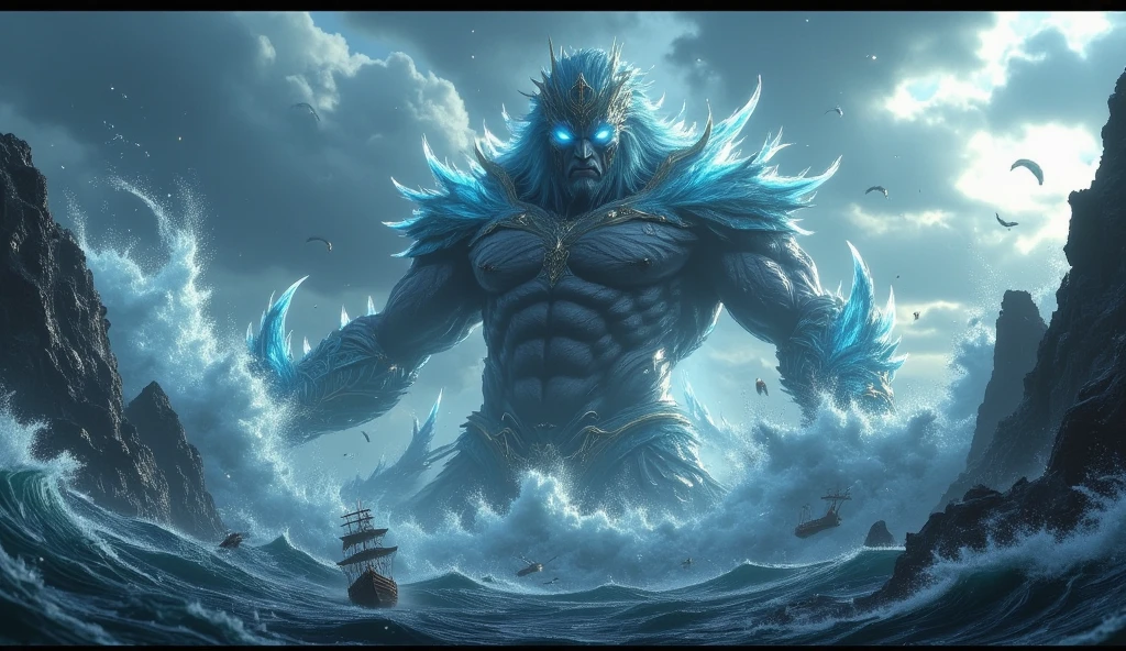 Draw a picture of the monsters in the Mountain and Sea Sutra,The head is bigger than the body,Funny