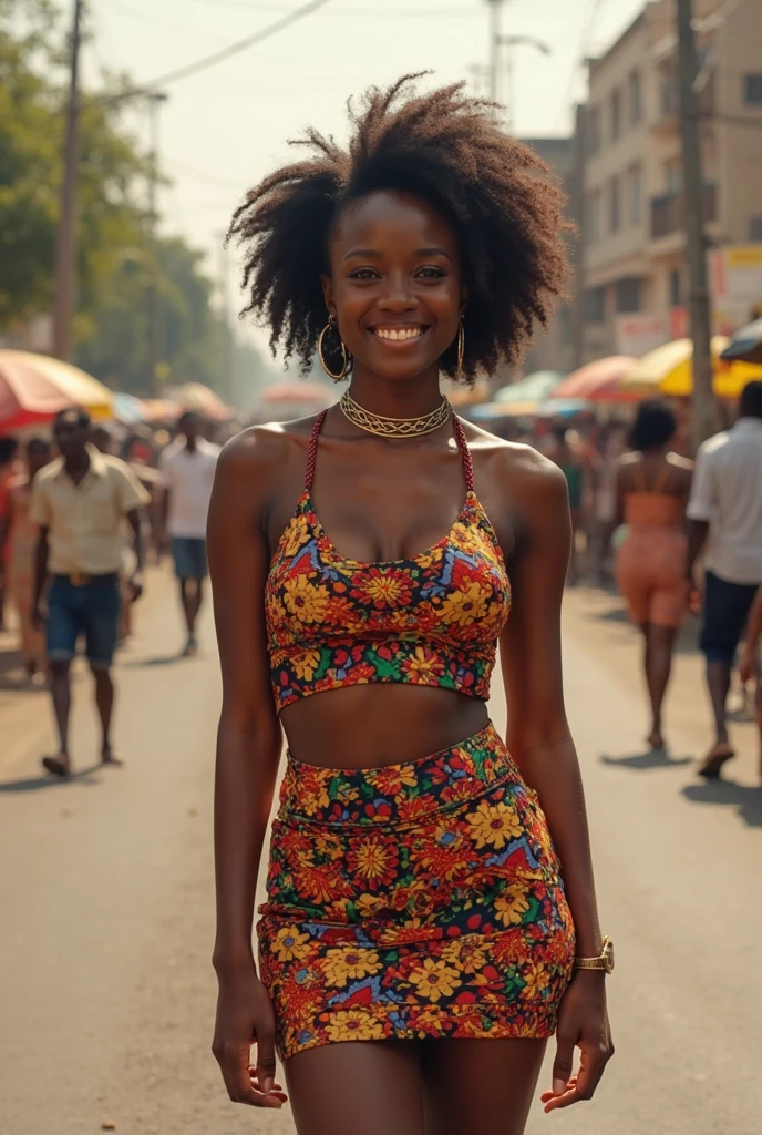 cinematic film still
Full body shot,photo of a 19 year old west african woman, standing on a busy street in their capital city,attire showing local fashion,highly detailed skin with hair, perfectsmile smile,fit,abs,bright light,hard shadows
, shallow depth of field, vignette, highly detailed, high budget Hollywood film, cinemascope, moody, epic, gorgeous,
