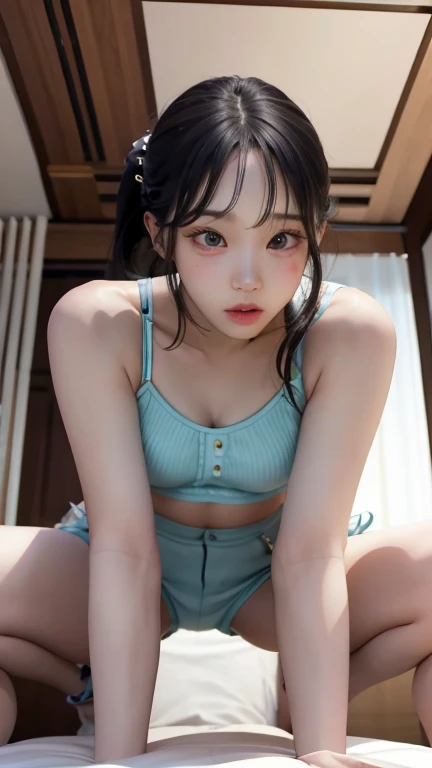 ((Best Quality)),NSFW,((Realistic)),((Absurd resolution,Ultra High Resolution,Highly detailed)),(Highly detailed face:1.2),8k,RAW,cinematic lighting,1girl,((Japanese)),mature female,(shot from behind:1.4),(looking back),(full body),(beautiful detailed eyes),large iris,brown eyes,(white fundoshi:1.3),((skindentation)),(feminine),((beautiful)),(pretty face),(cry),(drunk),(wide hips),(armpit hair:1.2),detailed skin,(pale skin),(wet:1.3),(Pubic hair),(topless:1.4),Thick eyebrows,straight eyebrows,Low eyebrows,(thick lips:1.2),(Glossy lips),(lip stick),((blush)),(young),(Tall body:1.1),(athletic body:1.4),(slim),((curvy hips)),((round hips )),((wide forehead)),((Pulled back hair)),braid,Perfect Anatomy,(flat chest:1.5),(Black medium hair),nipples,(muscular),pool