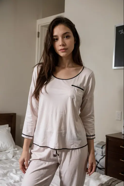 Mujer africana,rulos crespa morena, ropa pijama