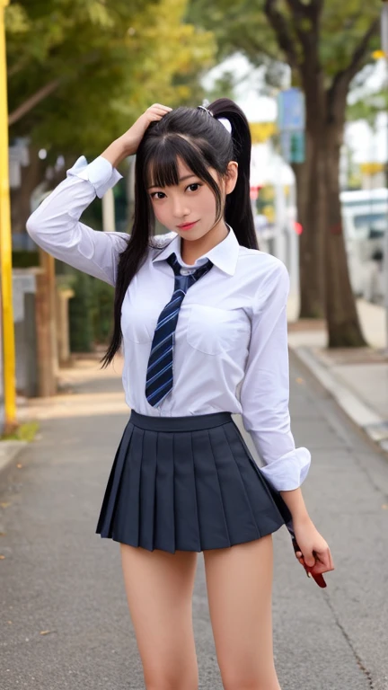 Super quality、8k、Pieces fly、(RAW Photos:1.4)、High resolution、((Xu々A composition that moves away from the subject))、((Full body photo from face to ankles))、((Perfect Anatomy))、((Shrapnel))、1 female 、Detailed skin、Glowing Skin、Baby Face、double eyelid、eyes with long eyelashes、Small face、smile、Open your mouth、Clean hairstyles、((Get on all fours))、Panty shot、Butt、White pants、The windows provide natural light、Dreaming、Shrapnel、School scene in Japan、middle School girl、Blue and grey school bag slung over shoulder、、Slender and delicate body、Small breasts、A blazer uniform with green lines、girl 、Checked skirt、healthy、young woman、black tights、black tights、Black knee-high socks、茶色のloafers革靴、loafers、Full Body Shot、Clean hairstyles、Accentuates the lines of very slim legs、Get on all fours