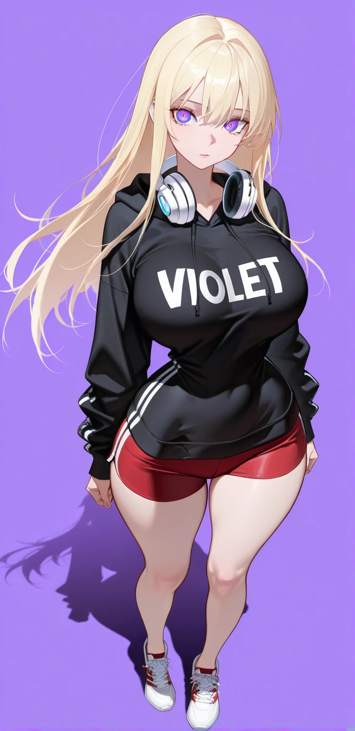 number art、Dark Elves、Sportswear，athletic sneakers，Sports tights，Yuruchara style、Large breasts，Off-the-shoulder attire，nabel，Big breasts Thin waist，cleavage，Raised sexy，Be red in the face