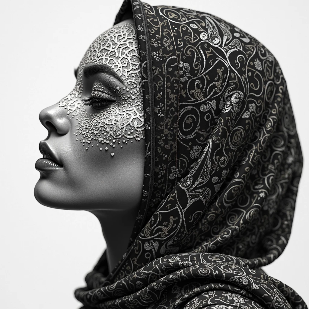 National Geographic style photo of the curse of a vivid mind, Internationally-acclaimed, ultra-sharp focus, 8k uhd, <lora:Jorg_Karg_Monochrome_Surrealism_SDXL:1> jorg karg, Storytelling, vivid, detailed, culturally rich, immersive