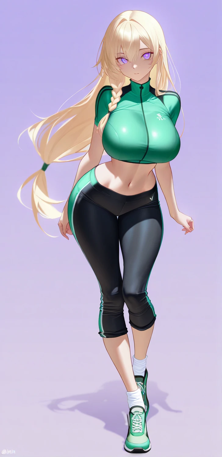  adult woman, cute, teal eyes, smile, stylized, cute smile, very long blonde hair, thin eyebrows, slight freckles, anatomically correct, masterpiece, best high quality, ultra details, ((top quality)), ((masterpiece)) (detailed), cinematic lighting, complex, high detail, sharp focus, huge breasts, Best proportions Four fingers and one thumb, adult, (27 years old), standing, athletic, thick thighs, slim waist, thin waist, soft waist, curvy, curved thighs, thick, wide buttocks, slightly muscular arms, big thighs, black beanie, yoga   pants , ( Nike Hoodie), skater woman, adult (( torn clothes of nipples nike hoodle))