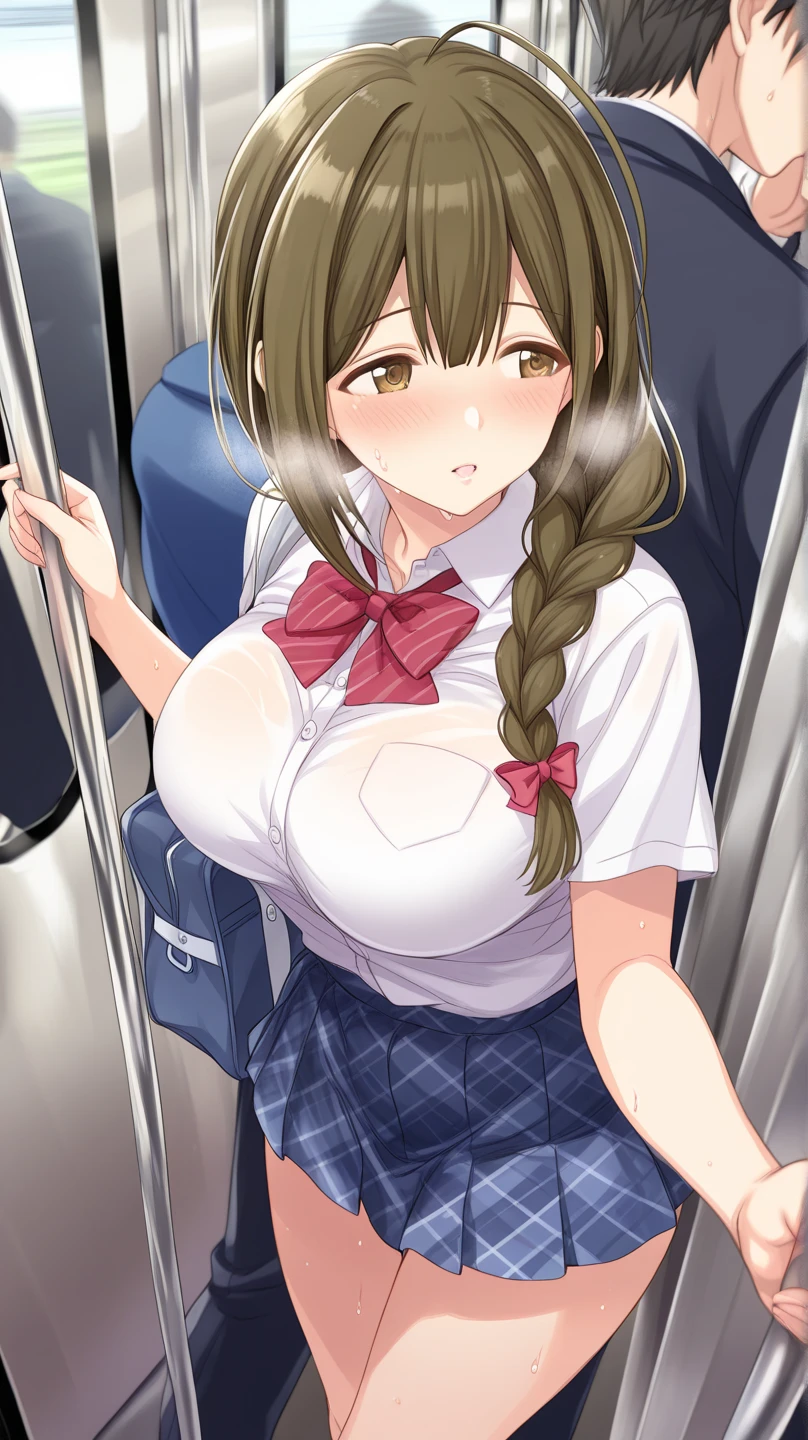 flight attendant Inside the plane Beauty Big Breasts Having sex