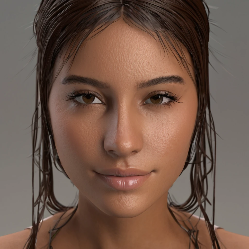 ((Substance collante V2)), 1girl, , tanned skin