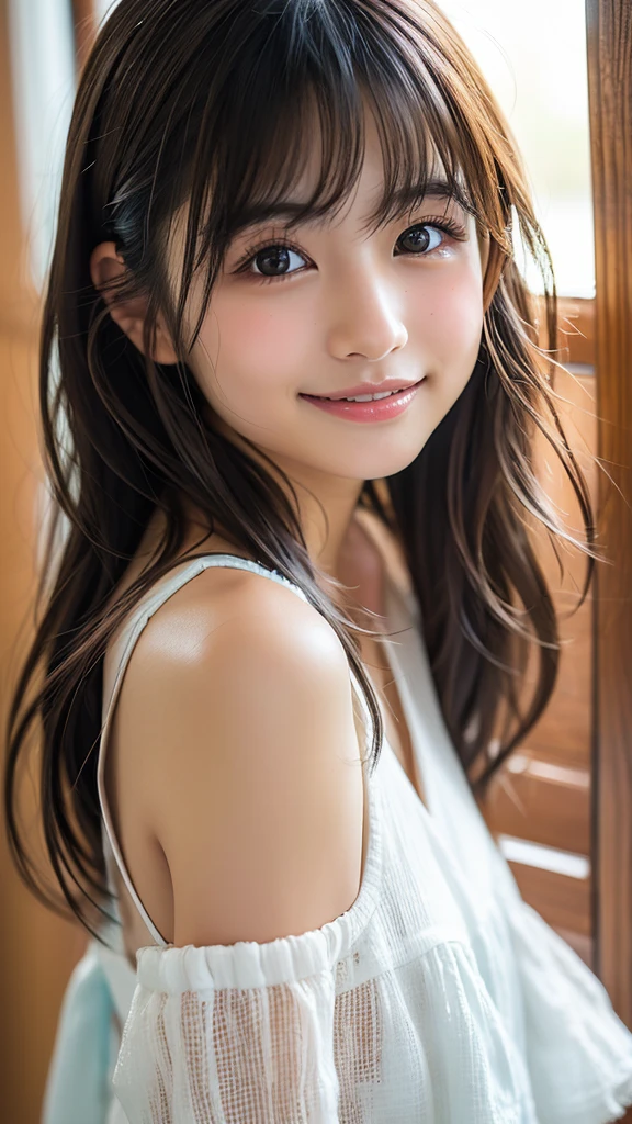 best quality, face focus, soft light, ultra high res, (photorealistic:1.4), RAW photo,
1japanese girl, solo, cute, (pupil, lights in the eyes), detailed beautiful face, (small chest),(high resolution detail of human skin texture),
(long hair),
indoor,
Damask Shirt Dress,
(portrait),Squat,Tight Skirt,On all fours,smile,Butt,